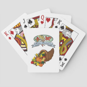 Happy Thanksgiving Day Playing Card Deck