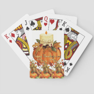 Happy Thanksgiving Day Playing Card Deck