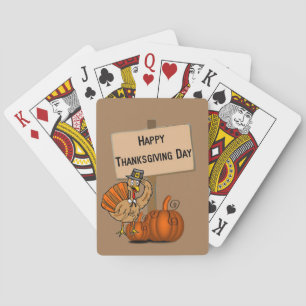 Happy Thanksgiving Day Playing Card Deck