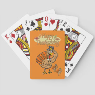 Happy Thanksgiving Day Playing Card Deck