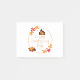 happy Thanksgiving Day Post-it Notes