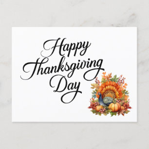 Happy Thanksgiving Day Postcard
