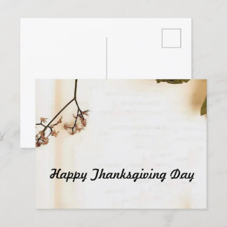 Happy Thanksgiving Day Postcard