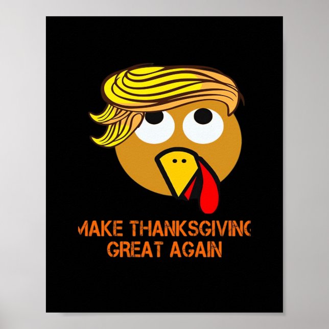 Happy Thanksgiving Day Poster (Front)