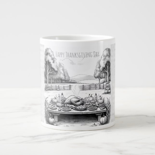 Happy Thanksgiving Day Speciality Mug (Front)