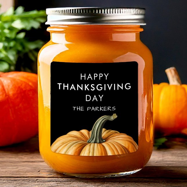 Happy Thanksgiving  Day Sticker with Pumpkin (Creator Uploaded)