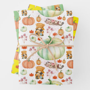 Happy Thanksgiving Decor Fall Farmhouse Wrapping Paper Sheet