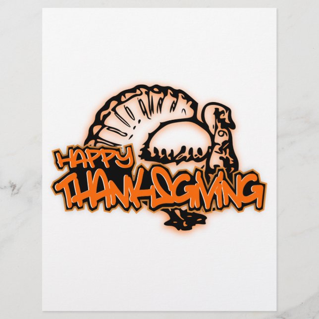 HAPPY THANKSGIVING DESIGN FLYER (Front)