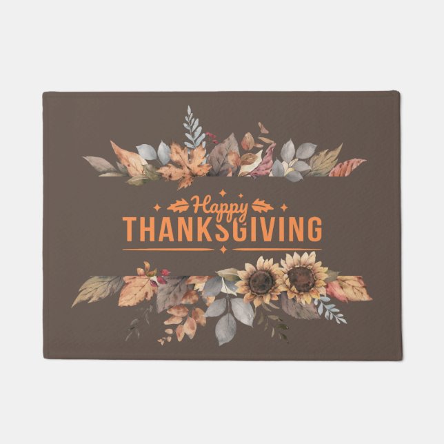 Happy Thanksgiving Doormat (Front)