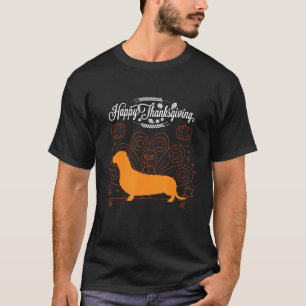 Happy Thanksgiving Doxie Dachshund Dog T-Shirt
