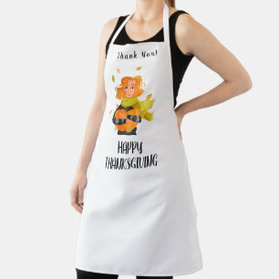 Happy Thanksgiving Elegant Apron