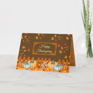 Happy Thanksgiving Fall Classic Card