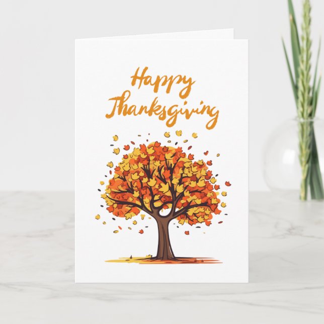 Happy Thanksgiving - Fall - Greeting card (Front)