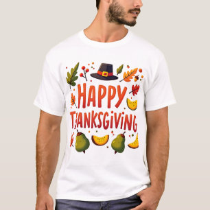Happy Thanksgiving Fall Harvest T-Shirt Autumn