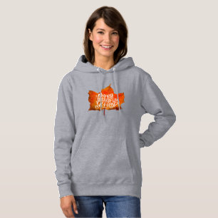 HAPPY THANKSGIVING FALL LEAVES AUTUMN LEAF HOODIE