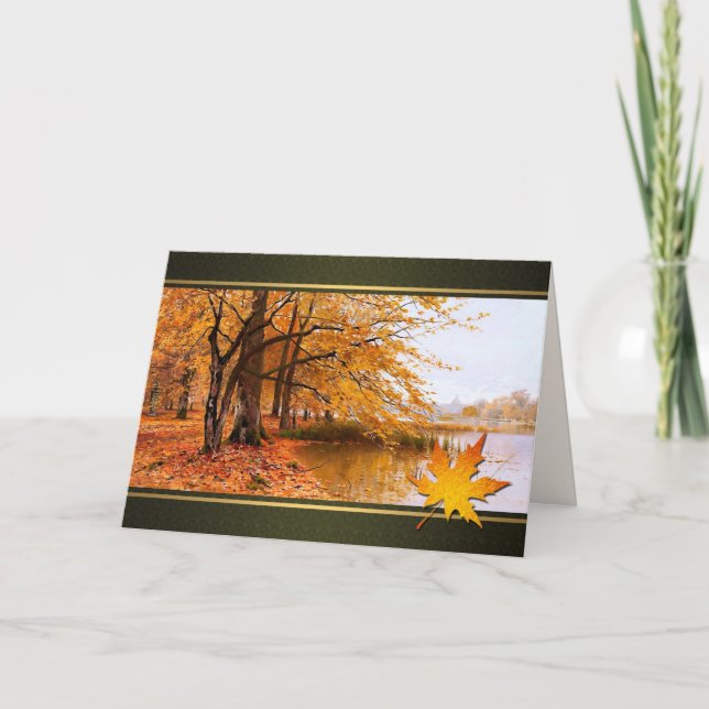 Happy Thanksgiving. Fine Art Greeting Cards (Front)