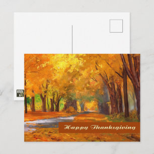 Happy Thanksgiving. Fine Art Postcard