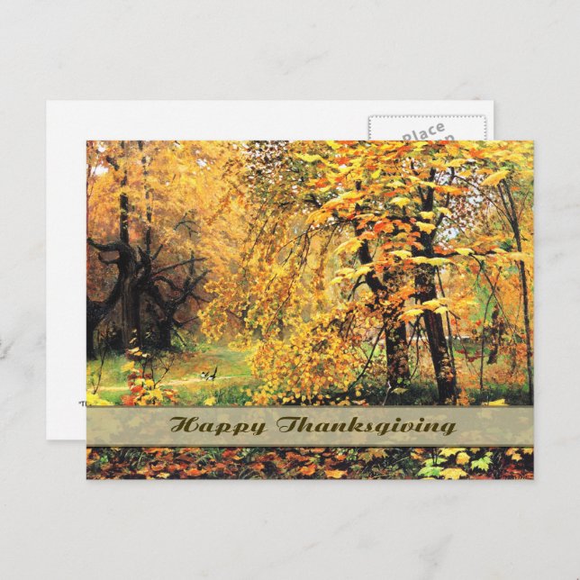 Happy Thanksgiving. Fine Art Postcard (Front/Back)