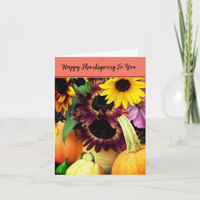 Happy Thanksgiving folded Card (Front)