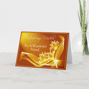 Happy Thanksgiving for a Friend Card