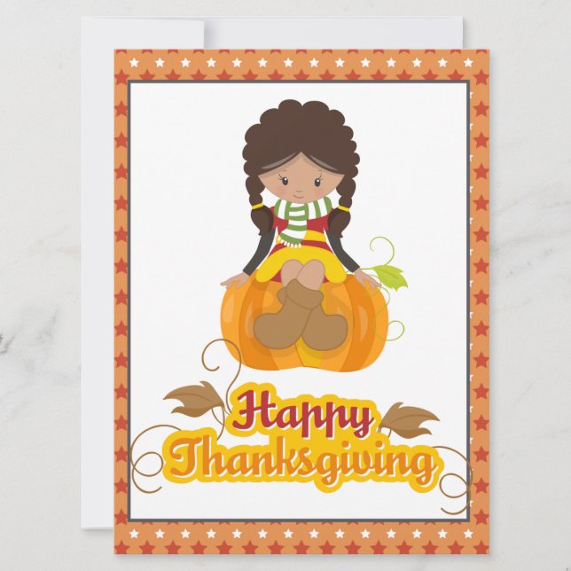Happy Thanksgiving for Daughters Card (Front)