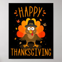 Happy Thanksgiving For Turkey Day Family Dinner