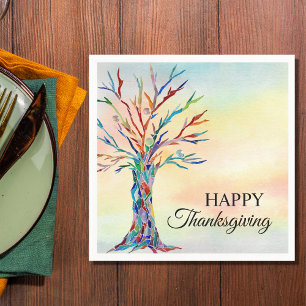 Happy Thanksgiving Friendsgiving Napkin
