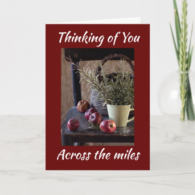 HAPPY THANKSGIVING FROM "ACROSS THE MILES" HOLIDAY CARD (Front)