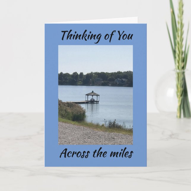 HAPPY THANKSGIVING FROM "ACROSS THE MILES" HOLIDAY CARD (Front)