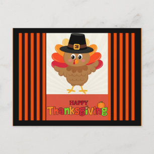 Happy Thanksgiving from Mr. Turkey Postcard