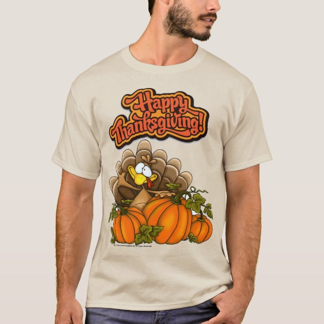 Happy Thanksgiving Funny T-Shirt (Front)