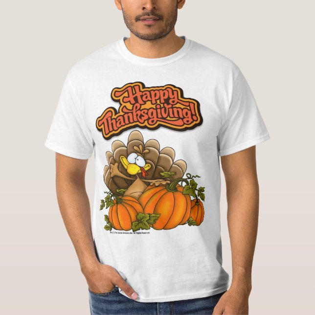 Happy Thanksgiving Funny T-Shirt (Front)