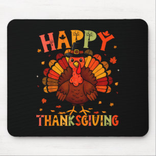 Happy Thanksgiving Funny Turkey Day Family Dinner  Mouse Mat