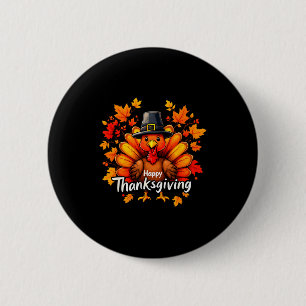 Happy Thanksgiving Funny Turkey Family Dinner Than 6 Cm Round Badge