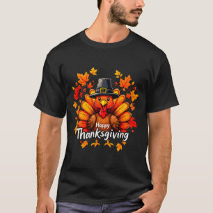 Happy Thanksgiving Funny Turkey Family Dinner Than T-Shirt