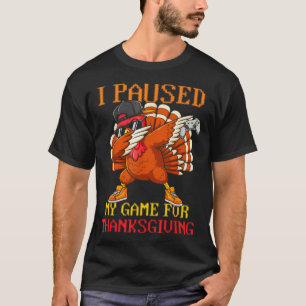 Happy Thanksgiving Gaming Fall Turkey Gamer Boys K T-Shirt
