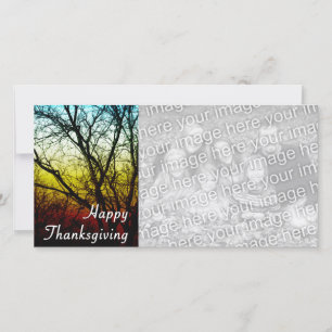 happy thanksgiving (ghost tree) holiday card