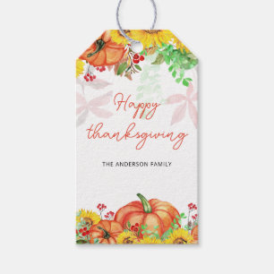 Happy Thanksgiving Gift Tags