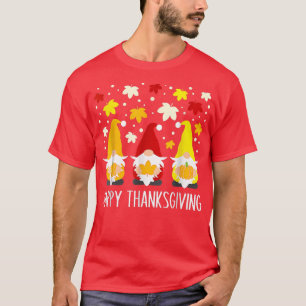 Happy Thanksgiving Gnome Fall Autumn  T-Shirt