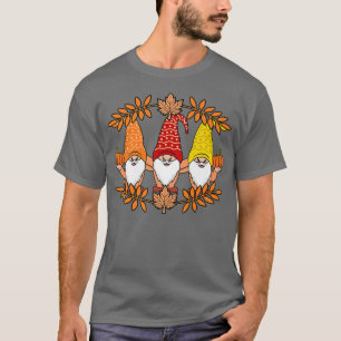 Happy Thanksgiving Gnomes Pumpkin Family Men Women T-Shirt