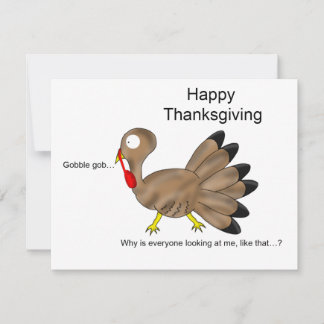 Happy Thanksgiving Gobble gob… Holiday Card