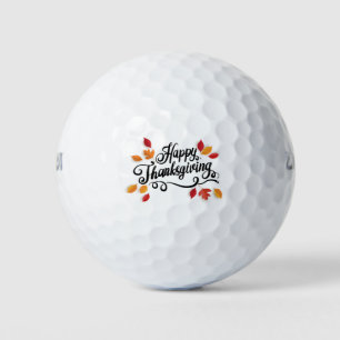 Happy Thanksgiving Golf Balls