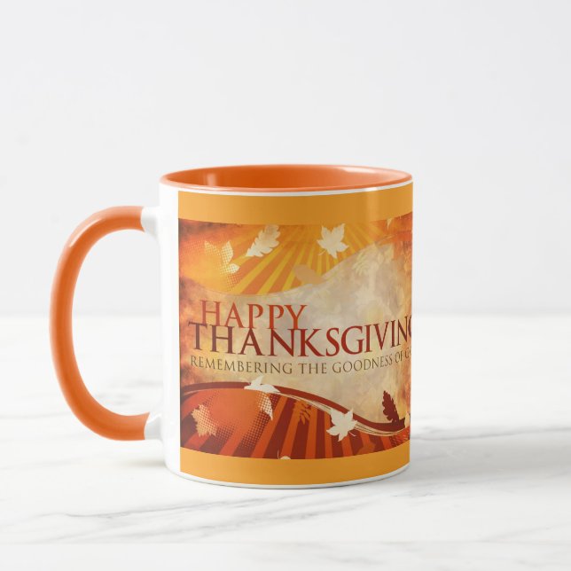 Happy Thanksgiving Goodness of God Mug (Left)