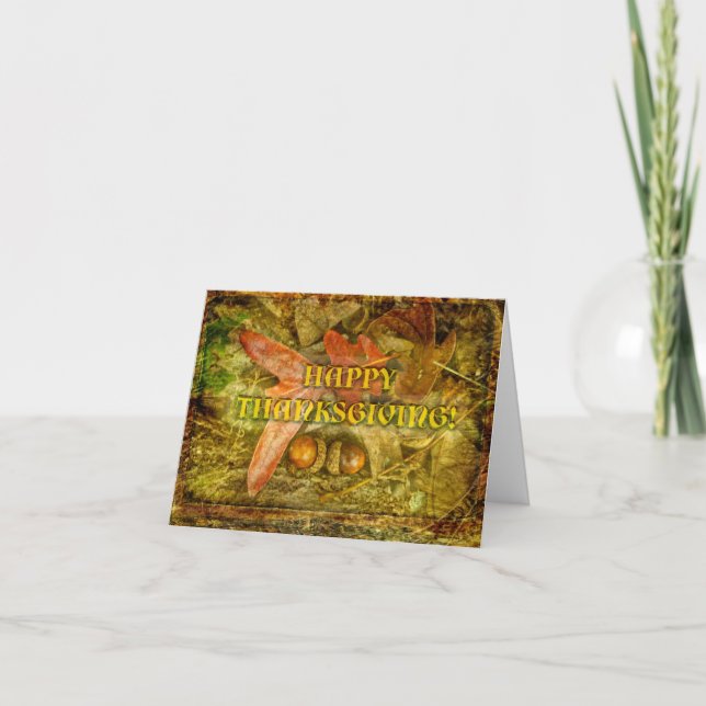 Happy Thanksgiving Greeting Card (Front)
