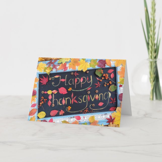 Happy Thanksgiving Greeting Card (Front)