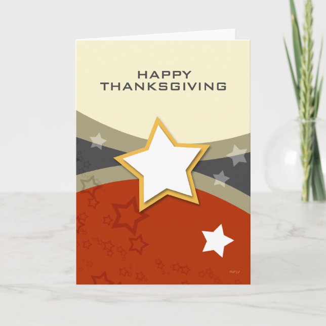 Happy Thanksgiving Greeting Card (Front)