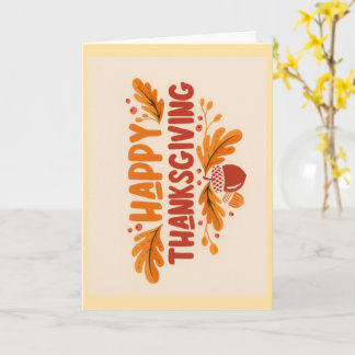 Happy Thanksgiving Greeting Card