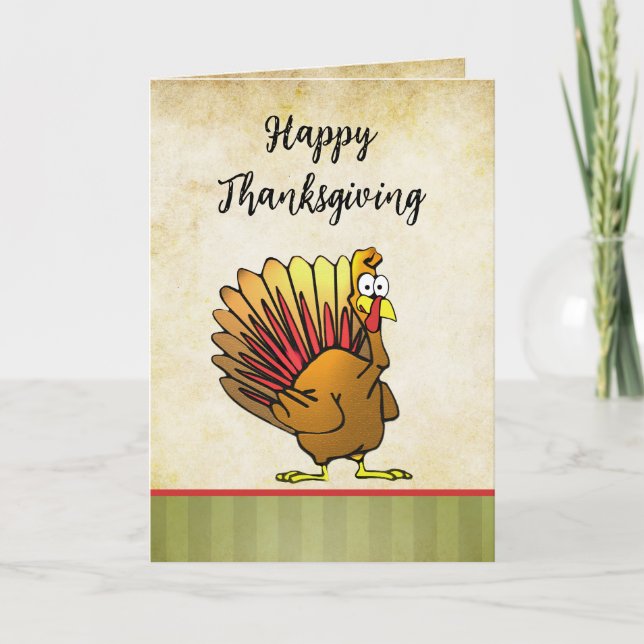 Happy Thanksgiving Greeting Card (Front)