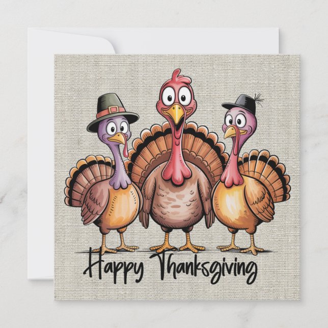 Happy Thanksgiving Greeting Card (Front)