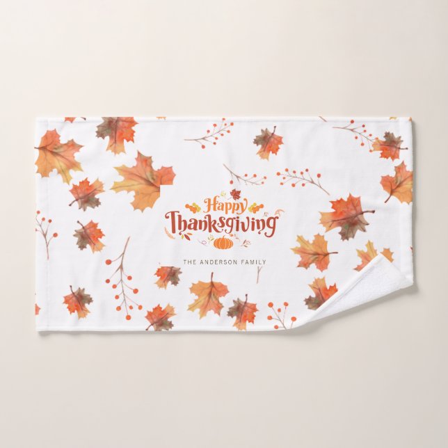 Happy Thanksgiving  Hand Towel (Hand Towel)